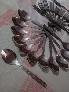 🚫Forks and Spoons Set of 24 Stainless Steel