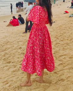 Calf-length Dress For Vacations