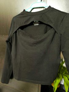 Cutout Long Sleeve Top
