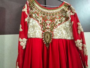 Red Anarkali