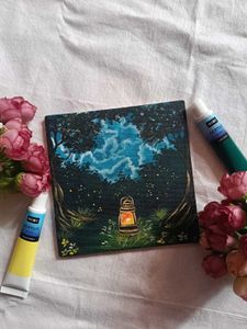 Mini Enchanted Lantern Artwork Painting