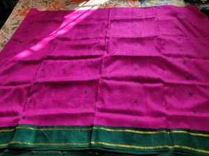Pink &amp; Green Saree