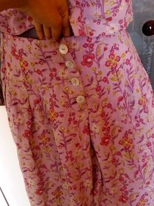Floral Print Two-Piece Pajama Set🌺🌸