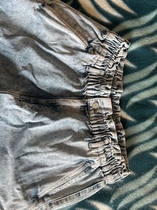 Branded Denim Jeans High Waist