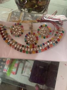 Colorful Kundan Jewelry Set