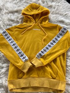 Adidas Yellow Trefoil Hoodie
