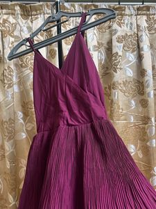 Burgundy Mini Dress