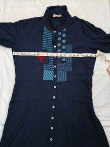 Blue Viscose Dress