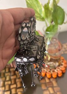 Oxidised Jhumka