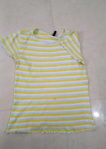 Striped Ruffle Tee
