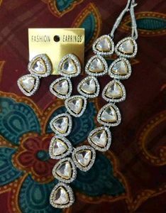 Elegant Polki Kundan Necklace Set