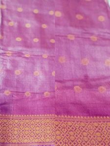 Elegant  pure silk Pink Saree 2