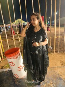 Elegant Black indo-western