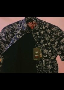 JOHN PLAYERS Tropical Print Short Sleeve Shirt