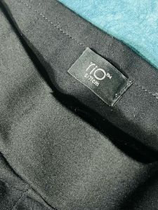 Black Trouser With White Stripes
