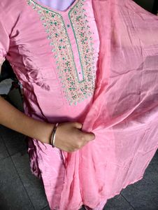 Pink Patiyala Salwar Suit With Dupatta