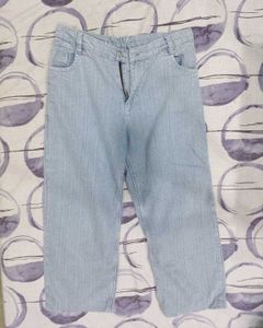 Low Waist Light Blue Denim Jeans