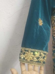 Heavy Velvet Wedding Gown