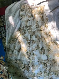 White floral Dress