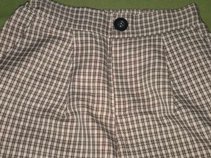 Combo of (Olive) Crop Shirt &amp; Plaid trouser