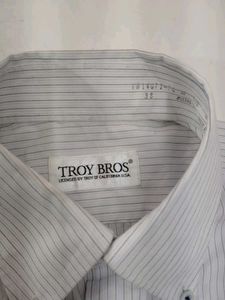 Slim Fit Checked Whited Shirt