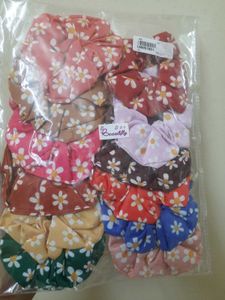 Pack Of 12 Scrunchies 😍 Wholesale Price ✅