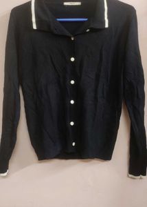 Black And Blue Cardigan