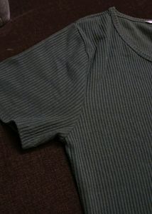 Olive Green Polo Top