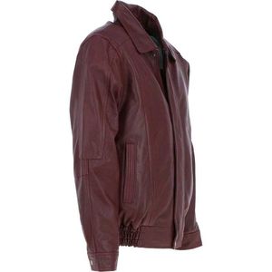 MAROON LEATHER JACKET