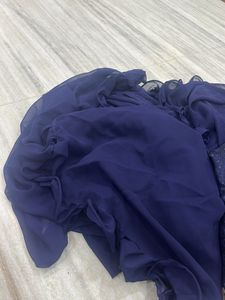 Elegant Navy Blue Saree