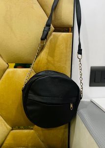 Black Round Bag