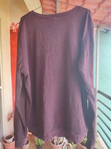 H&amp;M Purple Winterwear Casual Sweater