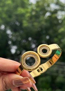 Gold Circle Bangle