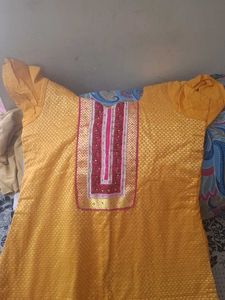 Yellow &amp; Pink Salwar Kameez