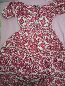 Floral Cutout Long Dress