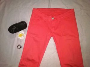 Coral Skinny Jeans