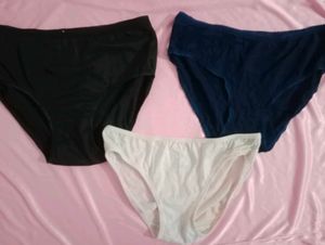 🌸 Combo of 3 Soft Cotton Panties 🌸