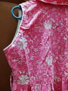 Vintage Pink Floral Dress