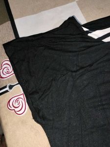 Black &amp; White Colour Midi Dress 👗 Good Fitting