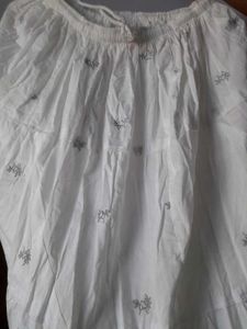 White Ethnic Skirt