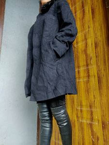 Chic Navy Blue Coat