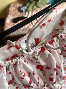 Floral Print Puff Sleeve Dress