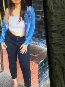 Cute Pink Bow Tie Crop Top