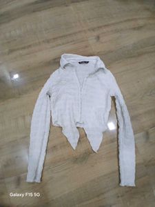Textured White Shirt