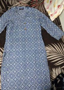 Blue Printed Kurti