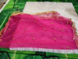 New Net Embroidery Paper Mirror Duppata