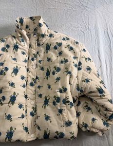 floral pinterest puffer jacket ✨