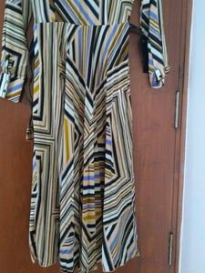 Striped Midi Shirt Dress