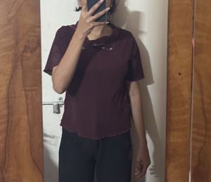Combo Of Top And Black Formal Pant