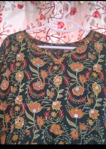 Beautiful Katdana Work Anarkali Kurti